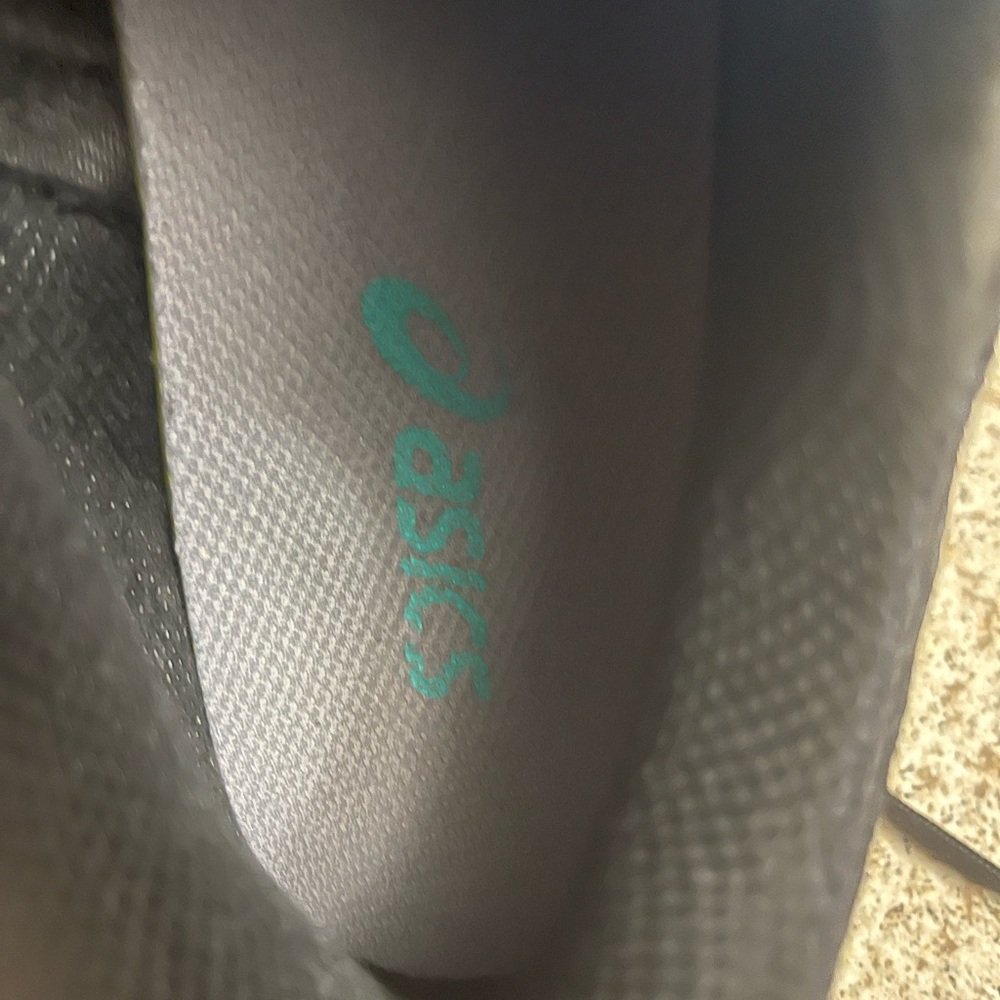 Asics Gel-Venture 8 Black and Teal Athletic Shoes - Picture 9 of 10